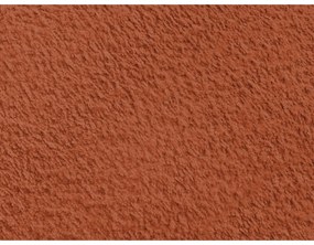 Terakotová podnožka z textílie buklé Annecy – Bobochic Paris