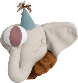 Dekorácia do detskej izby - cirkusový slon - prírodný - horčicový golier