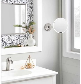 Kozmetické zrkadlo s osvetlením/zväčšovacie (10x) ø 12 cm Travel – simplehuman