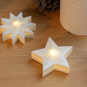 räder Vianočná porcelánová LED dekorácia Star