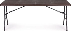 Cateringový, banketový stôl 180 cm skladací hnedý