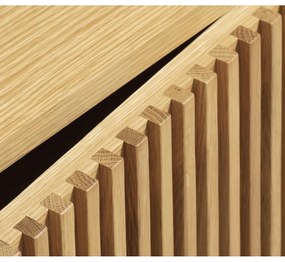 TV stolík v dekore duba v prírodnej farbe 143x55 cm Tiber – Unique Furniture