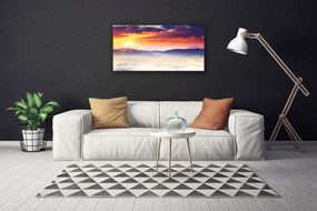 Obraz Canvas Hora slnko krajina 125x50 cm