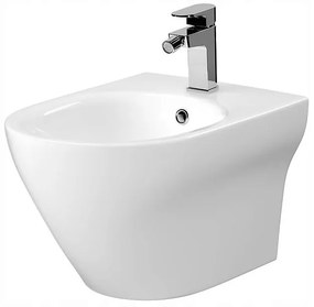 Cersanit Larga Oval, závesný bidet CleanOn, biela, K120-006