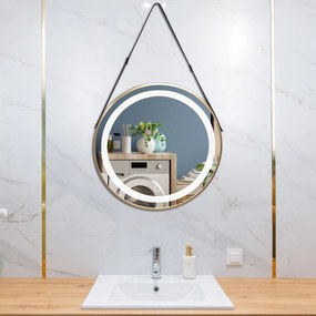Rea Zrkadlo ⌀60 cm s regulovateľným LED osvetlením HOM-01504
