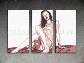 Ručne maľovaný POP Art obraz Kate Moss