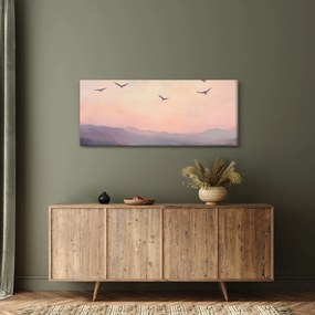 Obraz - Hejno vtákov II. (120x50 cm)