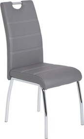 Jedálenská stolička Susi, šedá ekokoža