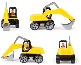 Lena Auto Truxx bager s figúrkou plast 44cm 24m + 04401