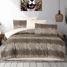 Obliečky bavlnené Leopard 200x140cm+90x70cm TiaHome