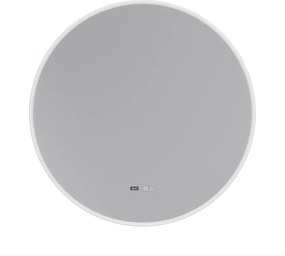 Erga Deam, okrúhle LED zrkadlo 120cm, 3 farby svetla, predné osvetlenie, vyhrievacia podložka proti zapareniu, ERG-V01-Deam-1212-CL