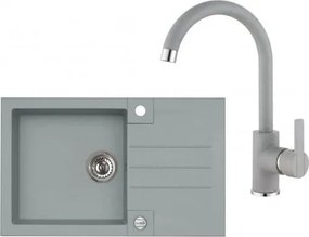 Alveus Set Rock 130 + baterie Tonia set drezu a batérie rock 130 + tonia / 81 betón SETA067