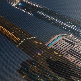 Obraz nočného mesta (120x50 cm)