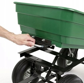 Vyklápací záhradný vozík s pevnou rukoväťou