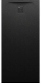 LAUFEN Pro obdĺžniková sprchová vanička z materiálu Marbond, odtok na kratšej strane, 1600 x 750 x 42 mm, čierna matná, H2139550800001