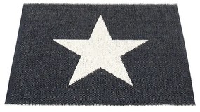 Čierno-biely vnútorný a vonkajší koberec 70x90 cm Viggo Black – Pappelina