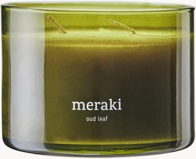 Trojknôtová vonná sviečka Oud Leaf (ruža, cédrové drevo, jazmín, kosatec a konvalinka)