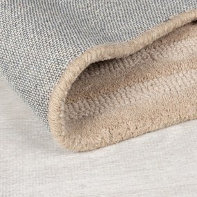 Béžový ručne tkaný vlnený koberec 160x230 cm Zen Rectangles – Flair Rugs