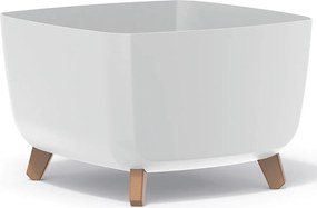 Plastový kvetináč na nožičkách DGQL400 39 cm - biela