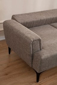 Rohová sedací souprava Hamlet 270 cm světle hnědá pravá