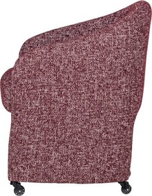 Vínovočervená čalúnená kancelárska stolička Cordo – WOOOD