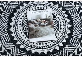 Okrúhly koberec FUN Napkin obrúsok - krém Veľkosť: kruh 140 cm