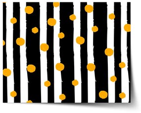 Sablio Plagát Pruhy a bodky - 90x60 cm