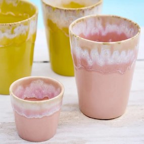 Ružová kameninová šálka na espresso Costa Nova Grespresso