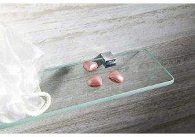 SAPHO XJ018 Asoffi držiaky sklenenej poličky  8 mm, strieborná