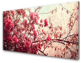 Skleneny obraz Vetvy listy príroda 125x50 cm