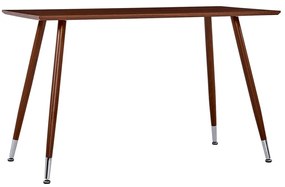 Jedálenský stôl, hnedý 120x60x74 cm, MDF