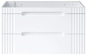 Koupelnová skříňka Fiji Pati s deskou a umyvadly 120 cm bílá/dub coast evoke