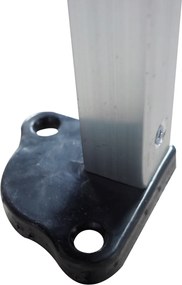 Rýchlorozkladací nožnicový stan 3x3m – hliníkový, Čierna, 4 bočné plachty