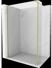 Mexen Kioto sprchová stena Walk-in 120 x 40 cm, transparentná, zlatá - 800-120-212-50-00-040