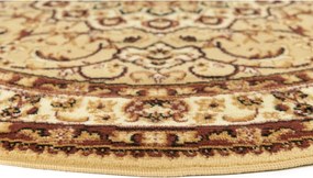 TA Koberec F740A SVETLO BÉŽOVÉ KOLESO ATLAS PP Rozmer: 80x80 cm