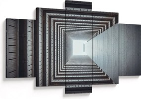 Obraz - Pohľad zvnútra budovy (150x105 cm)