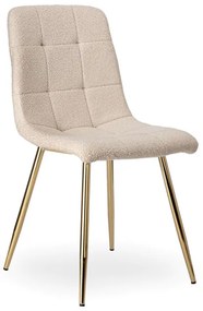 Jedálenská stolička DENVER Teddy zlatá / béžová