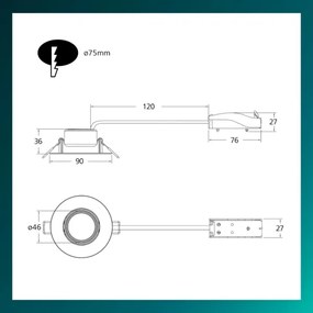 Philips - SADA 3x stmievateľné podhľadové svietidlo CILANTRO LED/5W/230V 2700K biela