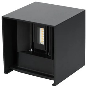 LED Vonkajšie nástenné svietidlo QUERK 2xLED/3W/230V 3000K IP54 čierna