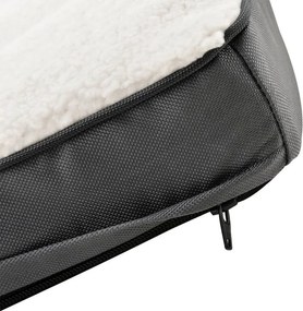 Ortopedické lôžko pre psov, 92 x 69 cm, béžovo-šedé