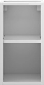 Mexen Box-A, otvorená skrinka s policou 25 cm, lesklá biela, 91AX2-0250-470-0-00