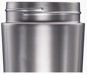 Cestovný hrnček v tmavomodro-lesklo striebornej farbe 450 ml Sipp – Joseph Joseph