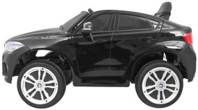 RAMIZ ELEKTRICKÉ AUTÍČKO BMW X6  - LAKOVANÉ - ČIERNE - MOTOR 2X45W - BATÉRIA - 2 x 6V/7Ah - 2023