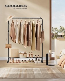 oblečenie stojan 50 kg maximálna nosnosť čiernej farby