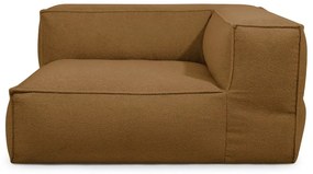 Hnedý sedací vak z textílie buklé Mass Corner 150 Right – SLOWDOWN