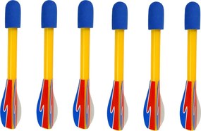 LEAN Toys Športový luk na dlhé vzdialenosti 6 výstrelov pre deti Modrá a čierna