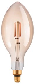 EGLO Retro stmievateľná filamentová LED žiarovka, E27, E140, 4,5 W, 470lm, 2200K, teplá biela, jantárová
