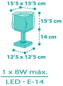 Dalber 63441N - LED detská lampička MERMAIDS 1xG4/4W/230V pestrofarebná