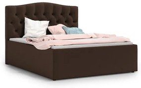 Čalúnená posteľ RIVA 140x200 cm Hnedá