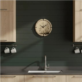 Drevené nástenné hodiny javor – tichý chod, prírodný dizajn | SENTOP HDF0587-MAPLE